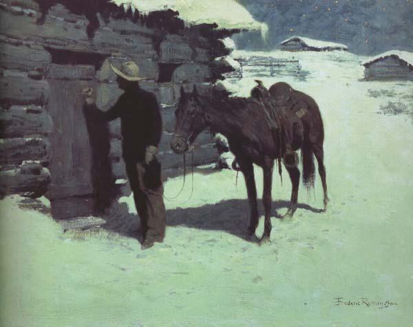 Frederic Remington The Belated Traveler (mk43) France oil painting art